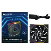 Вентилятор Lian Li UNI FAN TL WIRELESS LCD 120 / 12TLLCD1W1B BLACK / 120x124x28мм (PWM, ARGB, 1900 об/мин (Max.), 27dBa) / G99.12TLLCD1W1B.R0