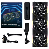 Комплект вентиляторов (3шт.) Lian Li UNI FAN TL WIRELESS LCD 120 / 12TLLCD1W3B BLACK / 120x124x28мм (PWM, ARGB, 1900 об/мин (Max.), 27dBa) / G99.12TLLCD1W3B.R0