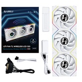 Комплект вентиляторов (3шт.) Lian Li UNI FAN TL WIRELESS LCD 120 / 12TLLCD1W3W WHITE / 120x124x28мм (PWM, ARGB, 1900 об/мин (Max.), 27dBa) / G99.12TLLCD1W3W.R0