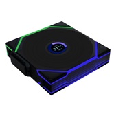 Вентилятор Lian Li UNI FAN TL WIRELESS LCD 120 Reverse Blade / 12RTLLCD1W1B BLACK / 120x124x28мм (PWM, ARGB, 1900 об/мин (Max.), 31dBa) / G99.12RTLLCD1W1B.R0