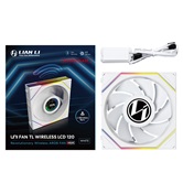 Вентилятор Lian Li UNI FAN TL WIRELESS LCD 120 Reverse Blade / 12RTLLCD1W1W WHITE / 120x124x28мм (PWM, ARGB, 1900 об/мин (Max.), 31dBa) / G99.12RTLLCD1W1W.R0