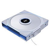 Вентилятор Lian Li UNI FAN TL WIRELESS LCD 140 / 14TLLCD1W1W WHITE / 140x140x28мм (PWM, ARGB, 1600 об/мин (Max.), 28,5dBa) / G99.14TLLCD1W1W.R0