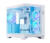 Корпус CHIEFTEC VISIO WHITE GM-30W-TG-OP, TG (aquarium), 6x120mm ARGB Fan, mini-ITX, mATX, ATX, белый