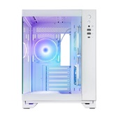 Корпус CHIEFTEC VISIO WHITE GM-30W-TG-OP, TG (aquarium), 6x120mm ARGB Fan, mini-ITX, mATX, ATX, белый