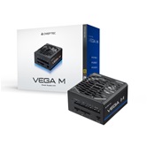 Блок питания Chieftec Vega M PPG-1000-C (ATX 3.1, 1000W, 80 PLUS GOLD, Active PFC, 135mm fan, Gen5 PCIe, Full Cable Management) Retail