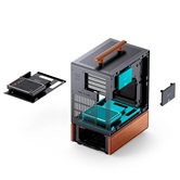 Корпус JONSBO T7 Black, TG, mini-ITX, mATX, черный