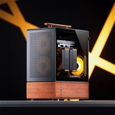 Корпус JONSBO T7 Black, TG, mini-ITX, mATX, черный