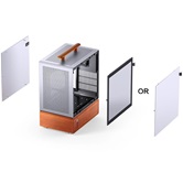 Корпус JONSBO T7 Silver, TG, mini-ITX, mATX, серебристый