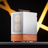 Корпус JONSBO T7 Silver, TG, mini-ITX, mATX, серебристый