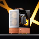 Корпус JONSBO T7 Silver, TG, mini-ITX, mATX, серебристый