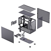 Корпус JONSBO D32 PRO MESH Black, mini-ITX, mATX, черный