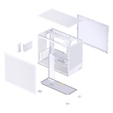 Корпус JONSBO D32 STD MESH White, mini-ITX, mATX, белый