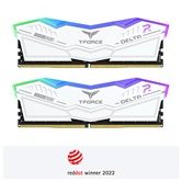 Модуль памяти DDR5 TEAMGROUP T-Force Delta RGB 32GB (2x16GB) 6000MHz CL38 (38-46-46-84) 1.35V / FF4D532G6000HC38JDC01 / White
