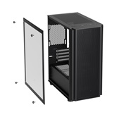 Корпус XASTRA  A402M 4ARGB-C6 Black mATX/Mesh/full-size TG/ 4x120mm ARGB PWM fans/Argb+PWM HUB 6port/  A402M-4FC12A-BK-C6