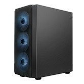 Корпус XASTRA  A402M 4ARGB-C6 Black mATX/Mesh/full-size TG/ 4x120mm ARGB PWM fans/Argb+PWM HUB 6port/  A402M-4FC12A-BK-C6