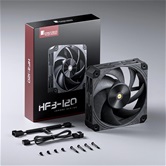 Вентилятор JONSBO HF3-120B 120х120х30мм (40шт/кор, PWM, 300-2800об/мин, черный) Retail