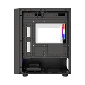 Корпус Powercase Mistral Micro EM16, Tempered Glass, 4x120mm FRGB fan, чёрный, mATX  (CMMEM16B-L4)