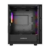 Корпус Powercase Mistral Micro EM17, Tempered Glass, 4x120mm ARGB PWM fan, чёрный, mATX  (CMMEM17B-A4)