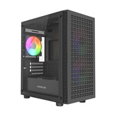 Корпус Powercase Mistral Micro EM18, Tempered Glass, 2x140mm + 1х120mm ARGB PWM fan, чёрный, mATX  (CMMEM18B-A3)