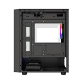 Корпус Powercase Mistral Micro EM19, Tempered Glass, 4x120mm ARGB PWM fan, чёрный, mATX  (CMMEM19B-A4)
