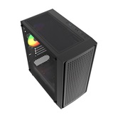 Корпус Powercase Mistral Micro EM20, Tempered Glass, 2x140mm + 1х120mm FRGB fan, чёрный, mATX  (CMMEM20B-L3)