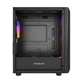 Корпус Powercase Mistral Micro EM22, Tempered Glass, 4x120mm FRGB fan, чёрный, mATX  (CMMEM22B-L4)