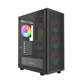 Корпус Powercase Mistral EA17, Tempered Glass, 4x 120mm ARGB PWM Fan, чёрный, ATX  (CMAEA17-A4)