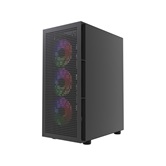 Корпус Powercase Mistral EA17, Tempered Glass, 4x 120mm ARGB PWM Fan, чёрный, ATX  (CMAEA17-A4)