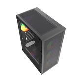 Корпус Powercase Mistral EA17, Tempered Glass, 4x 120mm ARGB PWM Fan, чёрный, ATX  (CMAEA17-A4)