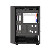 Корпус Powercase Mistral EA19, Tempered Glass, 4x 120mm ARGB PWM Fan, чёрный, ATX  (CMAEA19-A4)