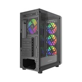 Корпус Powercase Mistral EA21, Tempered Glass, 4x 120mm FRGB Fan, чёрный, ATX  (CMAEA21-L4)