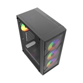 Корпус Powercase Mistral EA21, Tempered Glass, 4x 120mm FRGB Fan, чёрный, ATX  (CMAEA21-L4)
