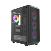 Корпус Powercase Mistral EA22, Tempered Glass, 4x 120mm FRGB Fan, чёрный, ATX  (CMAEA22-L4)