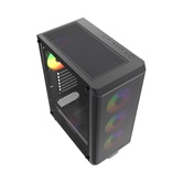 Корпус Powercase Mistral EA22, Tempered Glass, 4x 120mm FRGB Fan, чёрный, ATX  (CMAEA22-L4)