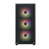 Корпус XASTRA  A411M 4ARGB-FC Black mATX/Mesh /ScrewlessTG+mesh panel/ 4x120mm ARGB PWM FC fans/ A411M-4FC12A