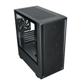 Корпус XASTRA  A411M 4ARGB-FC Black mATX/Mesh /ScrewlessTG+mesh panel/ 4x120mm ARGB PWM FC fans/ A411M-4FC12A