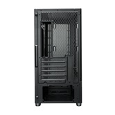 Корпус XASTRA  A411M 4ARGB-FC Black mATX/Mesh /ScrewlessTG+mesh panel/ 4x120mm ARGB PWM FC fans/ A411M-4FC12A