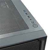 Корпус XASTRA  A411M 4ARGB-FG Black mATX/Mesh /ScrewlessTG+mesh panel/ 4x120mm ARGB PWM FG fans/ A411M-4FG12A