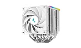 Кулер DEEPCOOL AK620 DIGITAL SE WH LGA1851/1700/1200/115X/AM5/AM4 (9шт/кор, TDP 260W, PWM, DUAL Fan 120mm, 6 тепл. трубок, ARGB, Copper Base, белый) RET