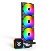 Система водяного охлаждения Montech HyperFlow Digital 360 Black / 3x120mm ARGB fans / HYPERFLOW DIGITAL 360 (B)