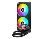 Комплект водяного охлаждения ID-COOLING FX240 LCD LGA1851/1700/1200/115X/AM4/AM5 (6шт/кор,TDP 300W, ARGB FAN and PUMP, LCD Display, PWM, DUAL FAN 120mm) RET