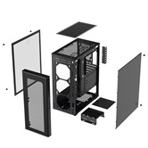 Корпус XASTRA  A300 0F  Black ATX/Mesh/ full-size TG / no fans/ A300-0F