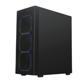 Корпус XASTRA  A300M 4ARGB-C6  Black mATX/Mesh/ Srewless full-size TG/ 4x120mm FG120 ARGB PWM fans/Argb+PWM HUB 6ports/ A300M-4FG12A-C6