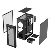 Корпус XASTRA  A300M 4ARGB-C6  Black mATX/Mesh/ Srewless full-size TG/ 4x120mm FG120 ARGB PWM fans/Argb+PWM HUB 6ports/ A300M-4FG12A-C6