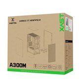 Корпус XASTRA  A300M 4ARGB-C6  Black mATX/Mesh/ Srewless full-size TG/ 4x120mm FG120 ARGB PWM fans/Argb+PWM HUB 6ports/ A300M-4FG12A-C6