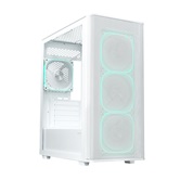 Корпус XASTRA  A300M 4ARGB-C6 WH White mATX/Mesh/ Srewless full-size TG / 4x120mm FG120 ARGB PWM fans/Argb+PWM HUB 6ports/ A300M-4FG12A-C6-WH