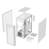 Корпус XASTRA  A300M 4ARGB-C6 WH White mATX/Mesh/ Srewless full-size TG / 4x120mm FG120 ARGB PWM fans/Argb+PWM HUB 6ports/ A300M-4FG12A-C6-WH