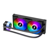 Система водяного охлаждения 1STPLAYER TS1 240 Black / 2x120mm, ARGB, 250W TDP / TS1-240-BK