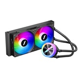 Система водяного охлаждения 1STPLAYER TS1 240 Black / 2x120mm, ARGB, 250W TDP / TS1-240-BK