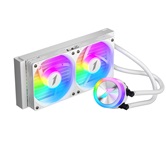 Система водяного охлаждения 1STPLAYER TS1 240 White / 2x120mm, ARGB, 250W TDP / TS1-240-WH